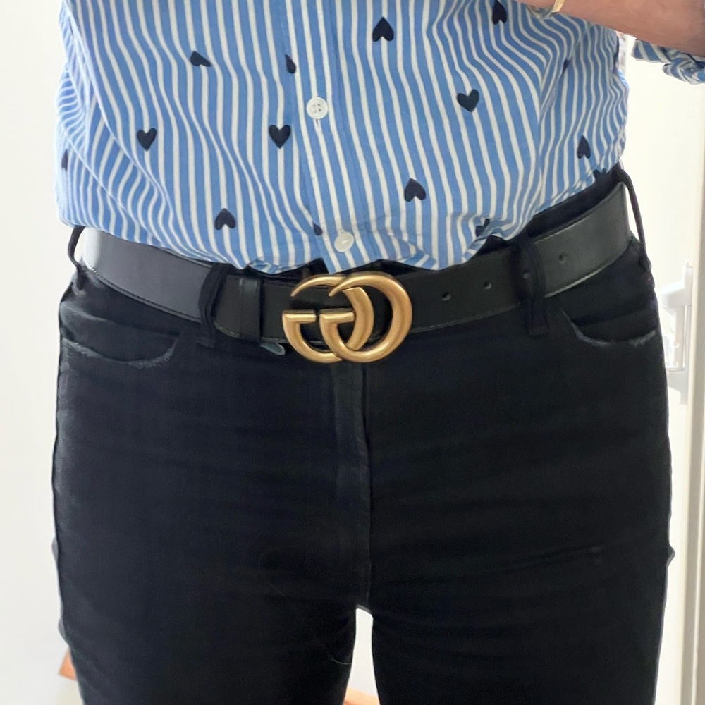 Black Gucci belt - Picture 3 of 4